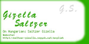 gizella saltzer business card